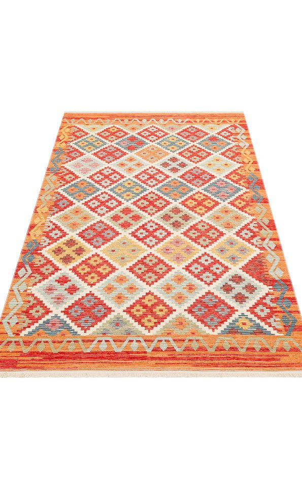 NOMAD NMD 05 TERRA Çift Taraflı Kullanıma Uygun Yıkanabilir Otantik Kilim