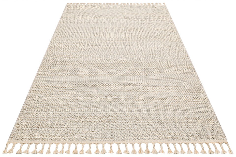 SOHO SH 01 BEIGE Hav Toz Vermez Hasır Dokuma Modern Makine Halısı
