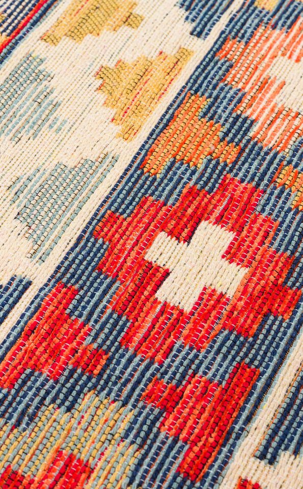 NOMAD NMD 02 AQUA Çift Taraflı Kullanıma Uygun Yıkanabilir Otantik Kilim