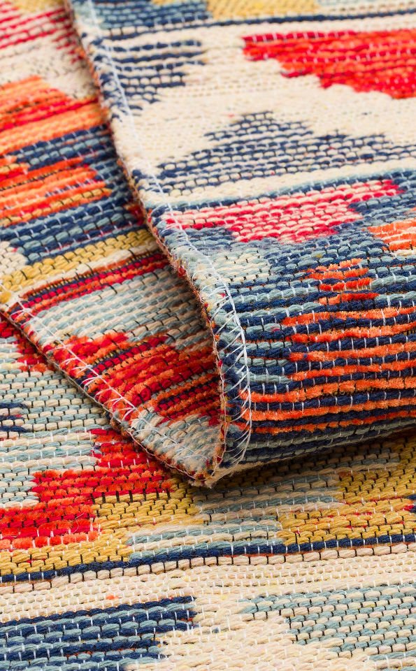 NOMAD NMD 02 AQUA Çift Taraflı Kullanıma Uygun Yıkanabilir Otantik Kilim