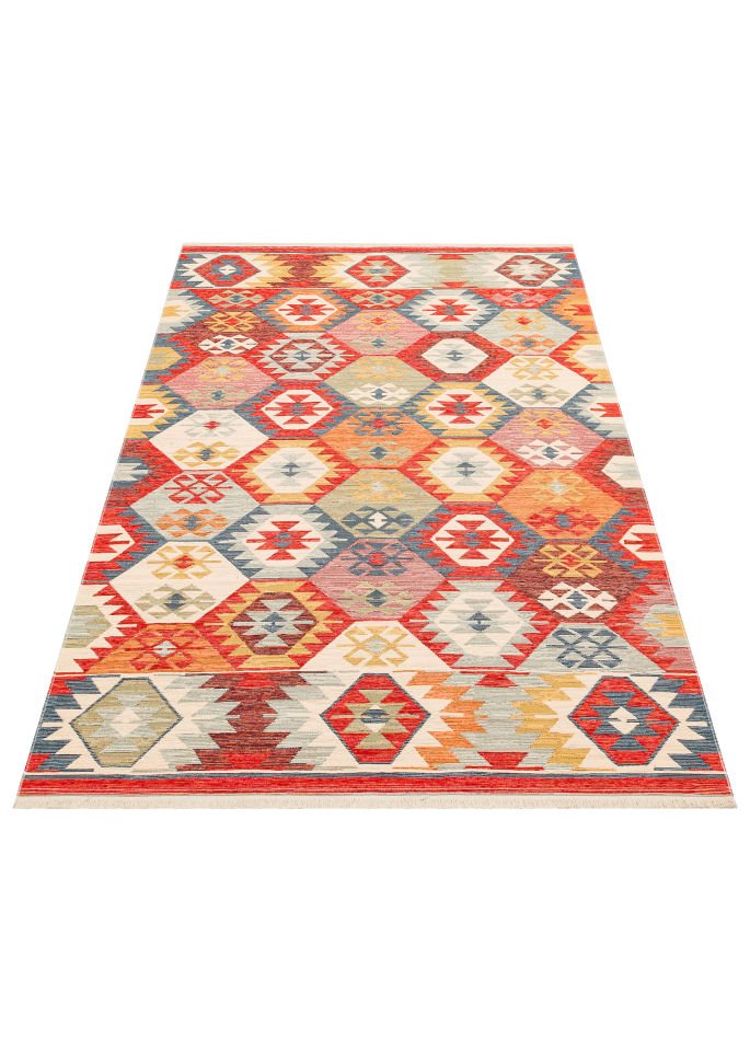 NOMAD NMD 01 MULTY Çift Taraflı Kullanıma Uygun Yıkanabilir Otantik Kilim