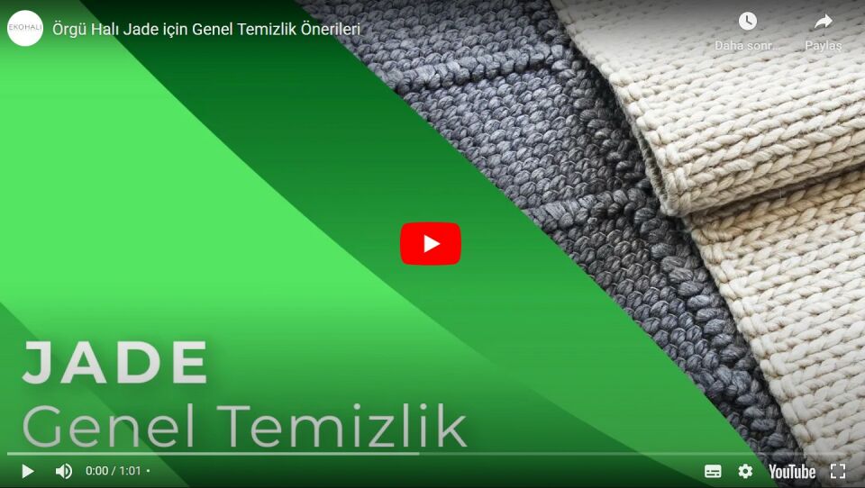 JADE BASKETWEAVE ARONA Naturel Kazak Örgü Desenli El Dokuma Örgü Halı
