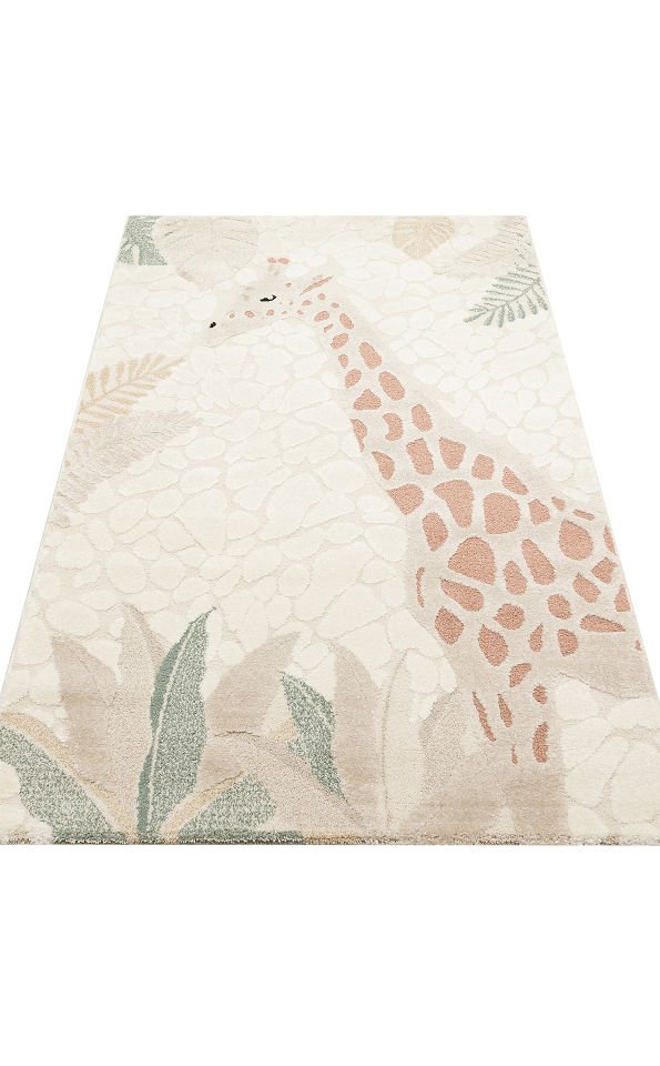 PICCOLO PCL 08 CREAM MULTY Pastel Renkli Hav ve Toz Vermeyen Çocuk Halısı