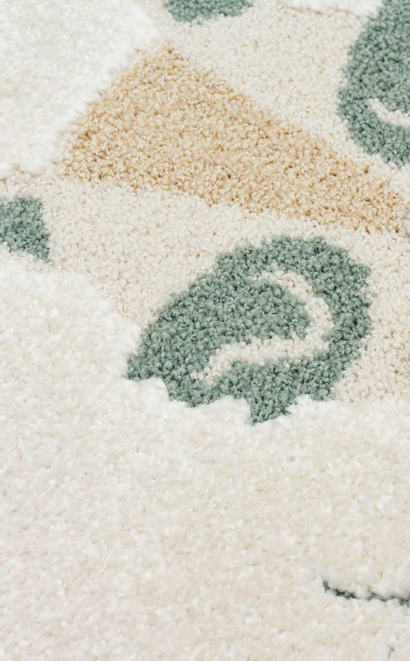 PICCOLO PCL 04 CREAM MULTY Pastel Renkli Hav ve Toz Vermeyen Çocuk Halısı