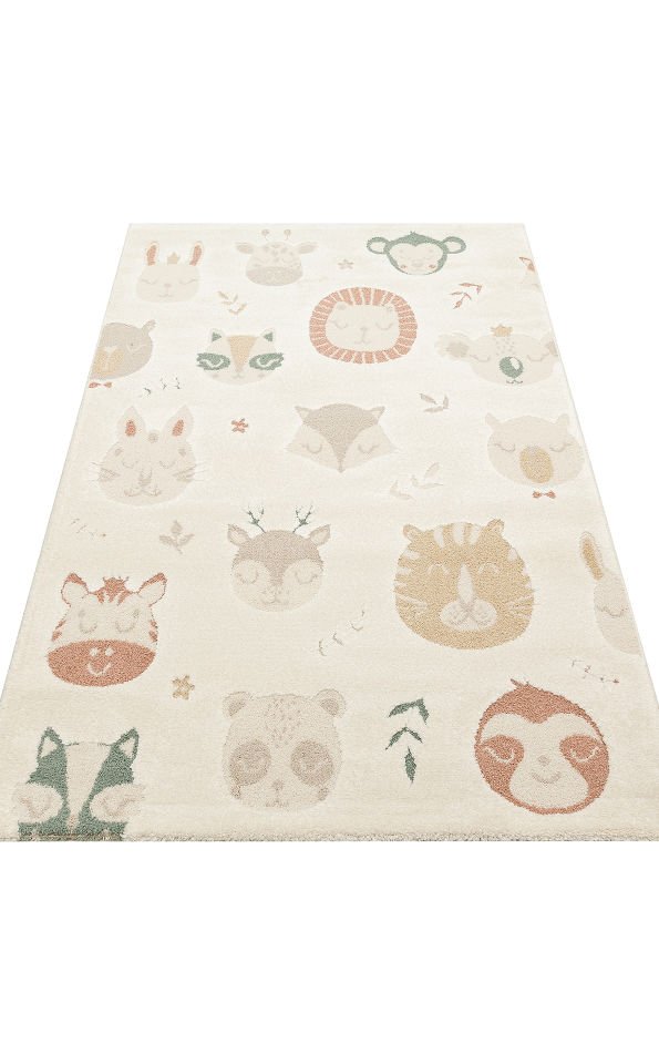PICCOLO PCL 04 CREAM MULTY Pastel Renkli Hav ve Toz Vermeyen Çocuk Halısı