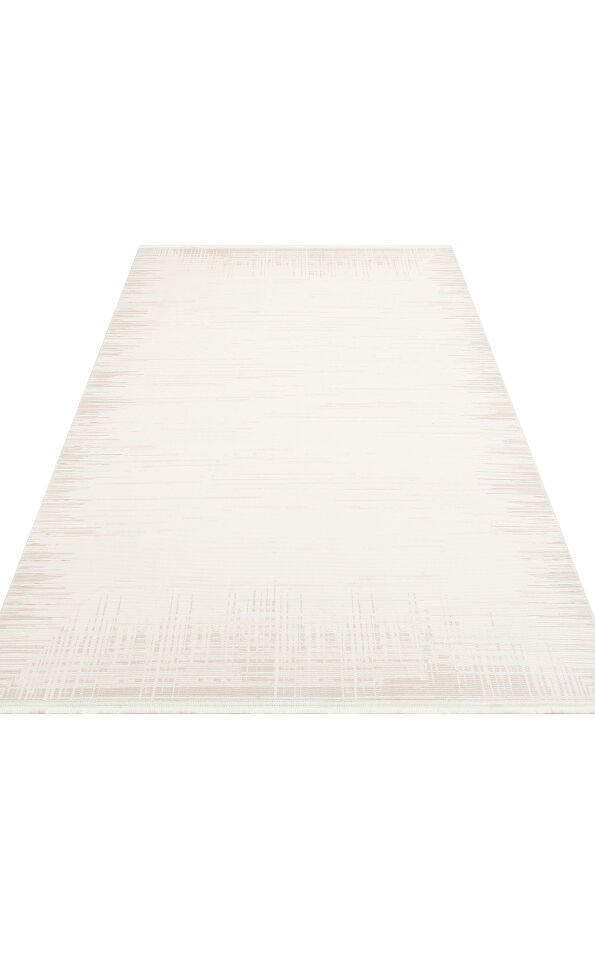 LYKIA LKY 01 CREAM BEIGE Sade ve Modern Akrilik Makine Halısı