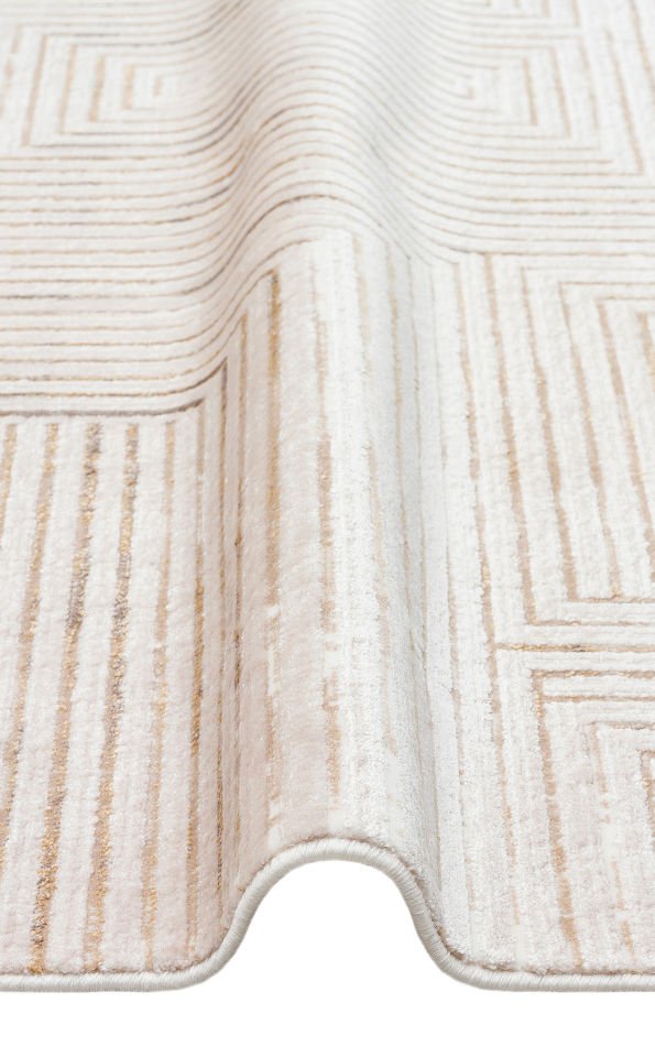 LYKIA LKY 02 VIZON BEIGE Sade ve Modern Akrilik Makine Halısı