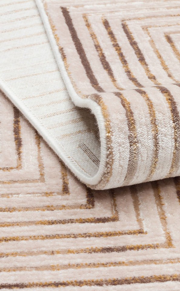 LYKIA LKY 02 VIZON BEIGE Sade ve Modern Akrilik Makine Halısı