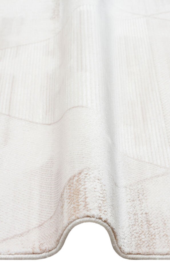 LYKIA LKY 03 CREAM BEIGE Sade ve Modern Akrilik Makine Halısı