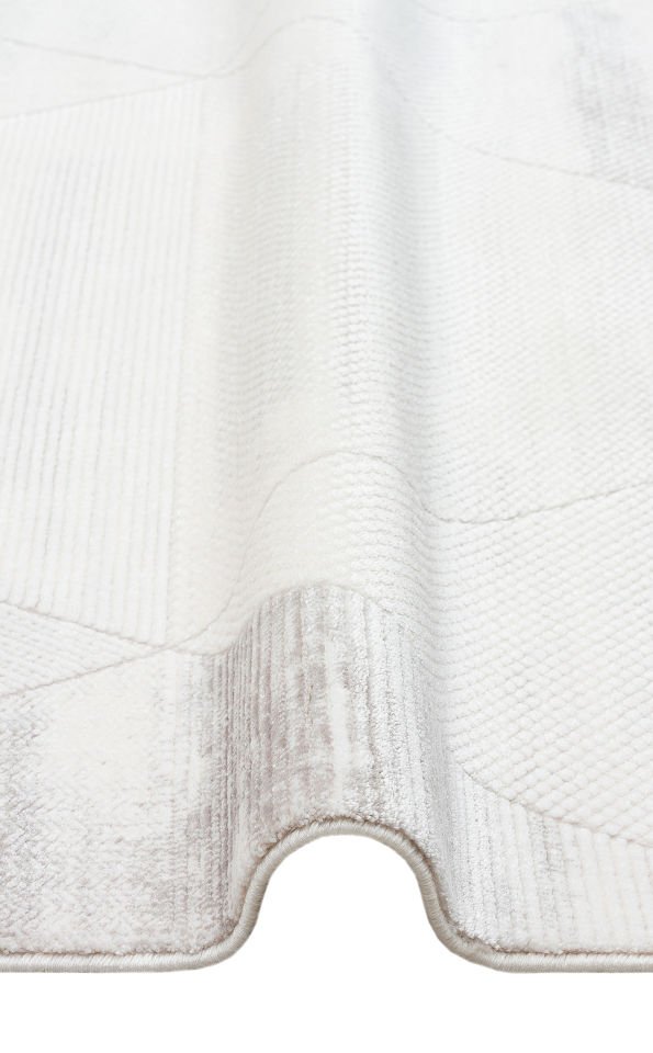 LYKIA LKY 03 CREAM GREY Sade ve Modern Akrilik Makine Halısı