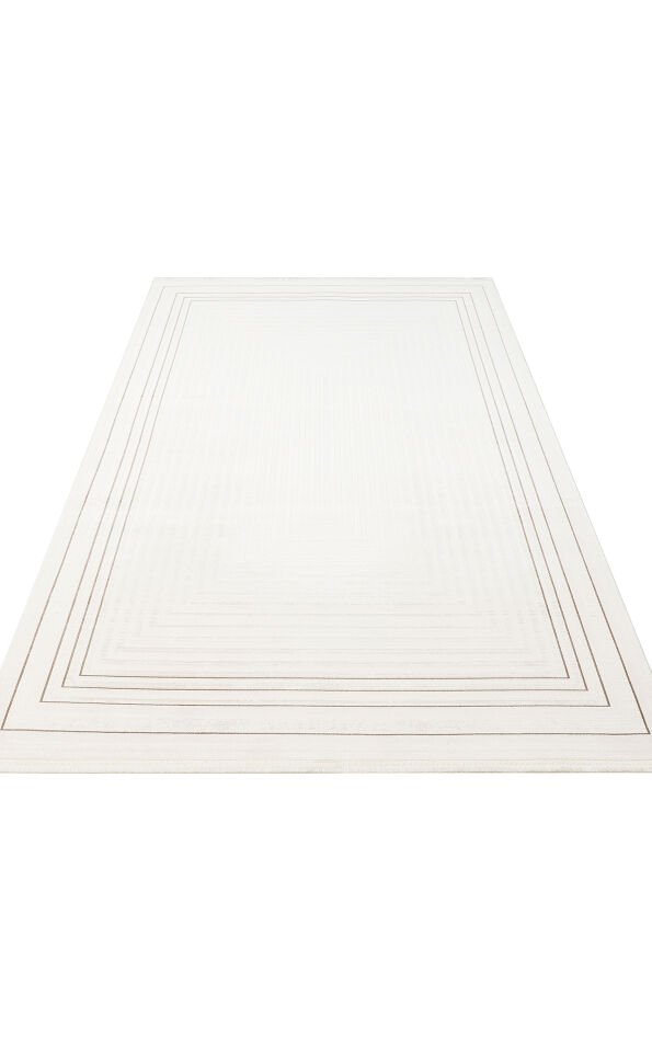 LYKIA LKY 04 CREAM BEIGE Sade ve Modern Akrilik Makine Halısı