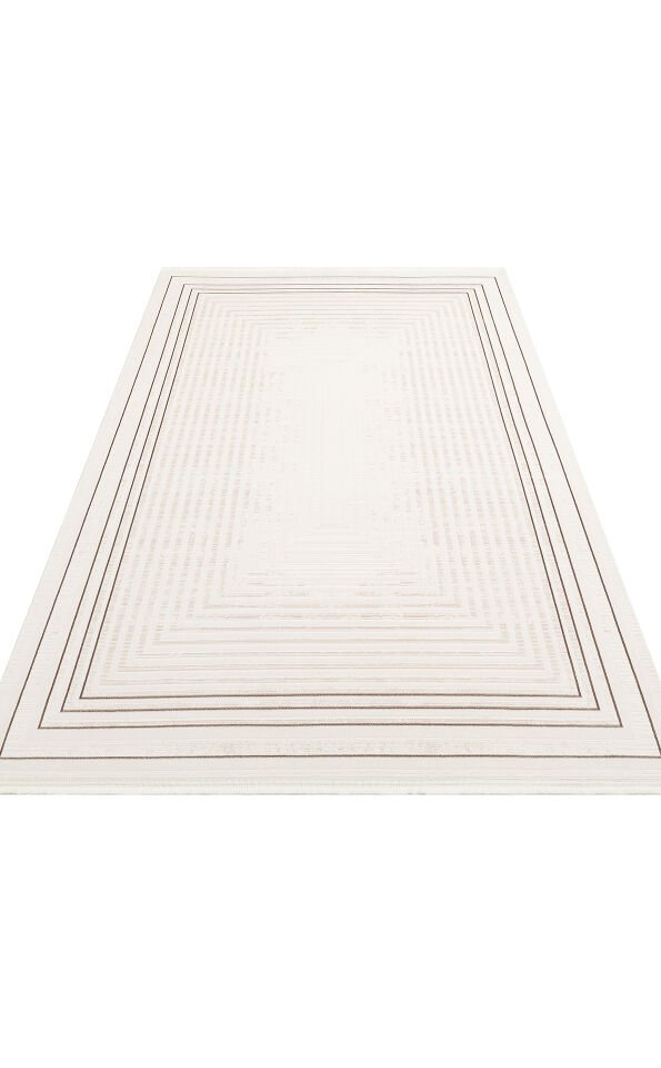 LYKIA LKY 04 CREAM BEIGE Sade ve Modern Akrilik Makine Halısı