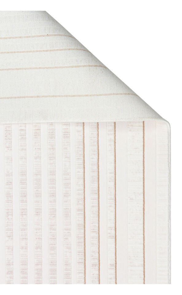 LYKIA LKY 04 CREAM VIZON Sade ve Modern Akrilik Makine Halısı