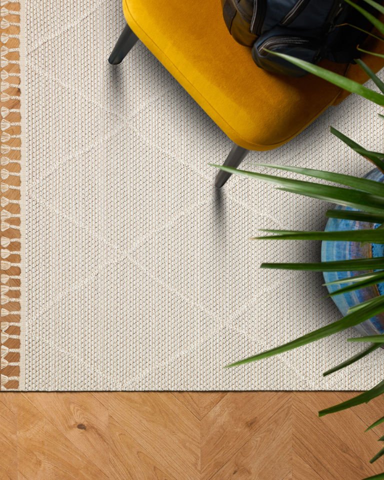 SOHO SH 02 BEIGE Hav Toz Vermez Hasır Dokuma Modern Makine Halısı
