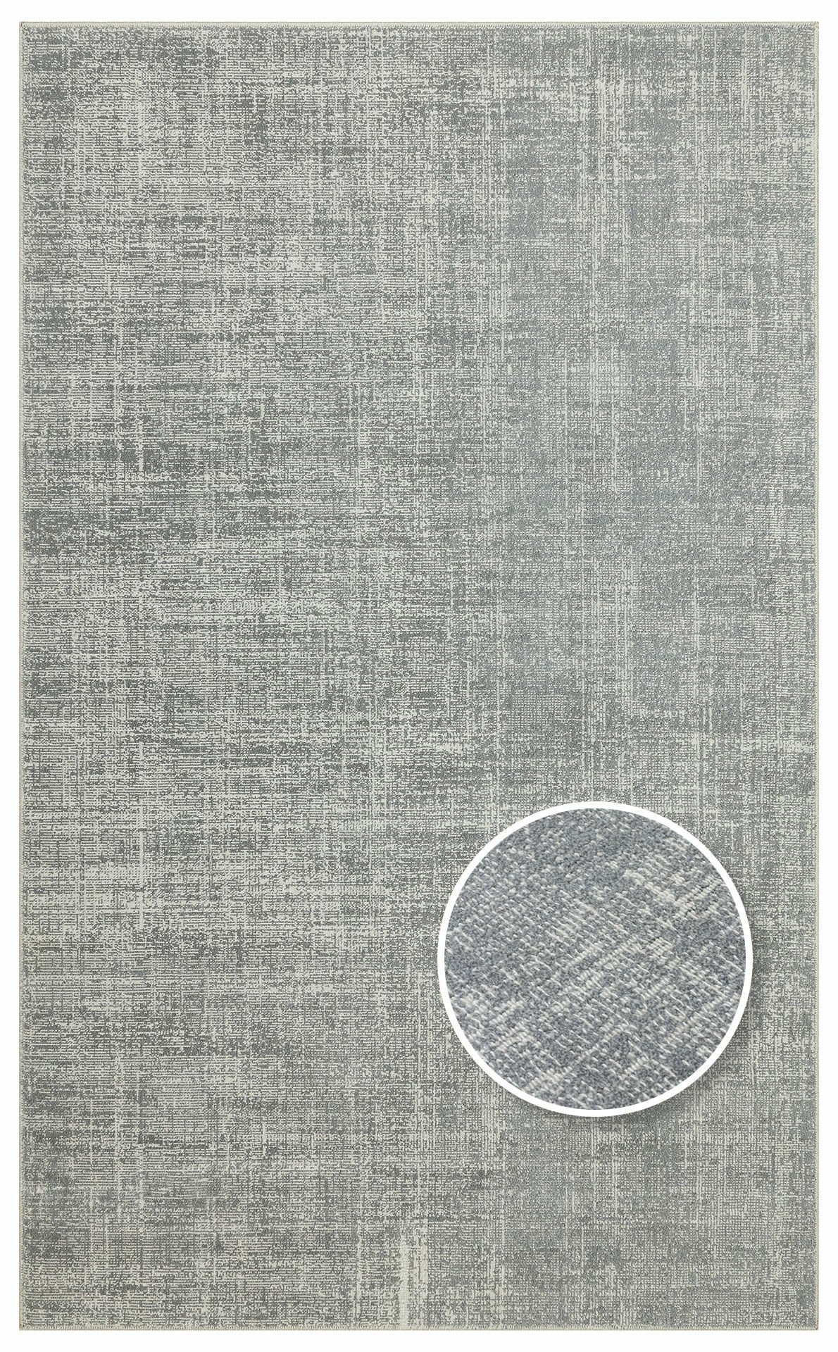 KALAHARI KLH PLAIN GREY Özel Dokuma Tekniği ile Üretilen Modern Sade Desenli Makine Halısı