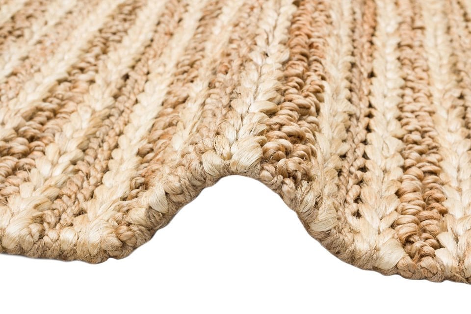NETRA S-1152 NATURAL XW Farklı Örgü Dokusuna Sahip El Dokuma Naturel Jüt Hasır Halı