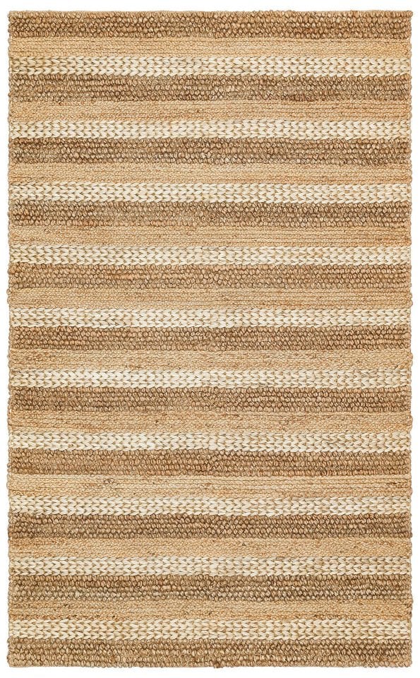 NETRA S-1410 NATURAL XW  Farklı Örgü Dokusuna Sahip El Dokuma Naturel Jüt Hasır Halı