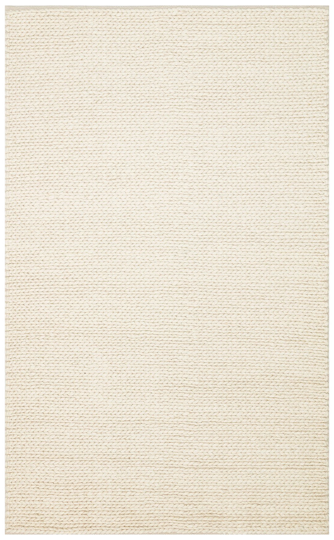 JADE BASKETWEAVE CREAM  Naturel Kazak Örgü Desenli El Dokuma Örgü Halı