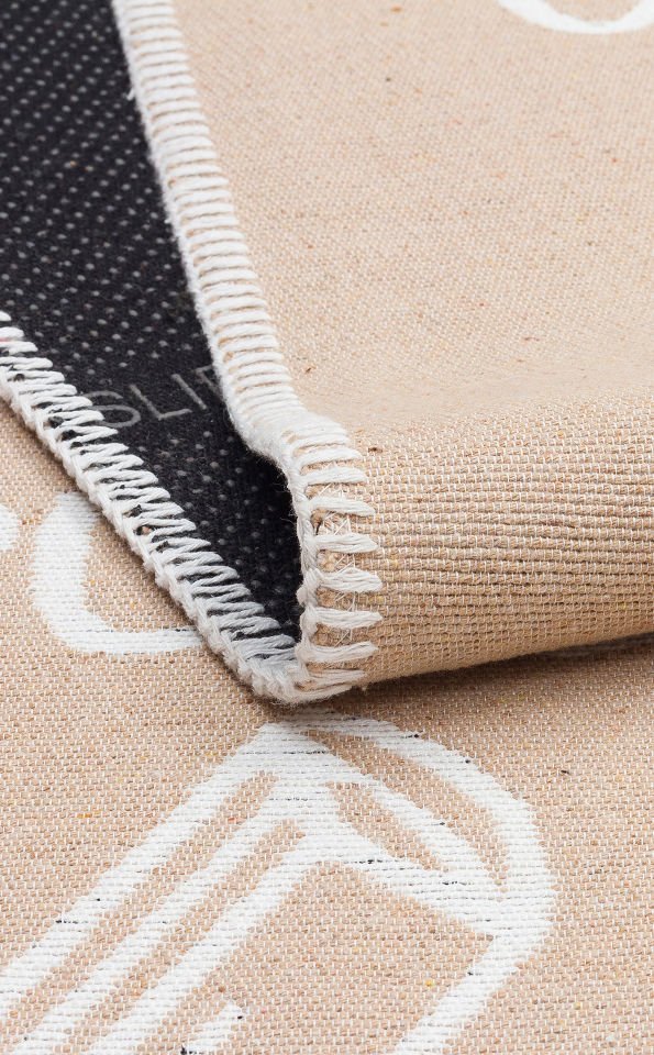 ARYA NEO ARN 04 BEIGE WHITE Hav Toz Vermez Kilimler & Baskı Halılar Dokuma Yıkanabilir