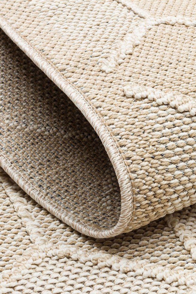 SOHO SH 03 BEIGE Hav Toz Vermez Hasır Dokuma Modern Makine Halısı