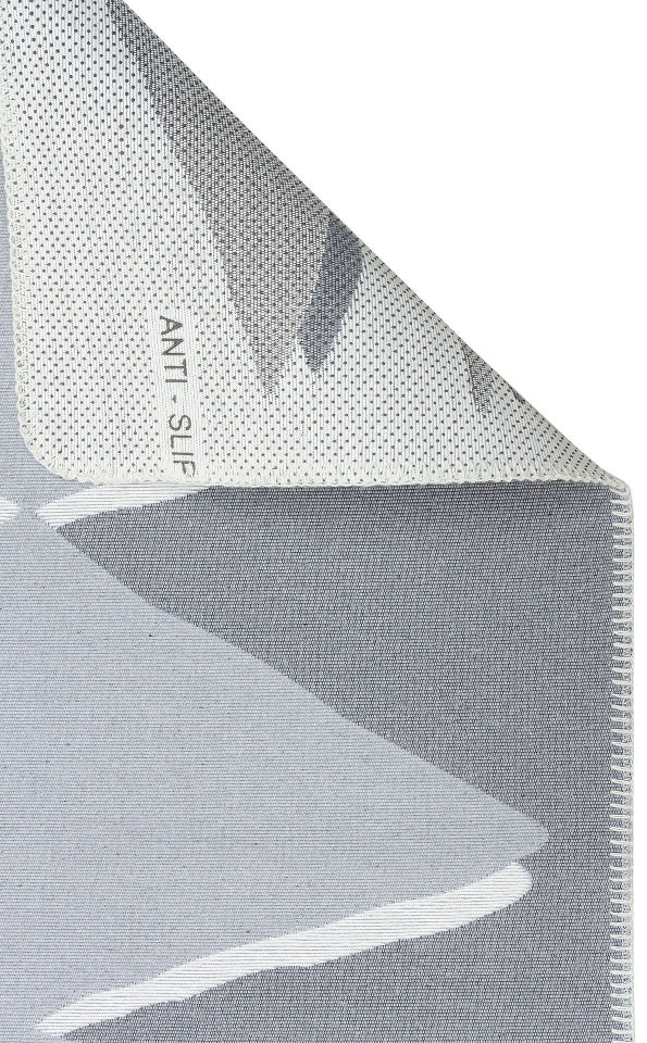 ARYA NEO ARN 09 GREY WHITE  Hav Toz Vermez Kilimler & Baskı Halılar Dokuma Yıkanabilir