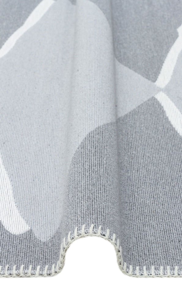 ARYA NEO ARN 09 GREY WHITE  Hav Toz Vermez Kilimler & Baskı Halılar Dokuma Yıkanabilir