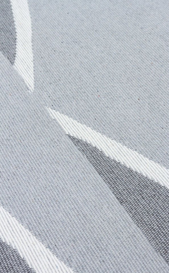 ARYA NEO ARN 09 GREY WHITE  Hav Toz Vermez Kilimler & Baskı Halılar Dokuma Yıkanabilir