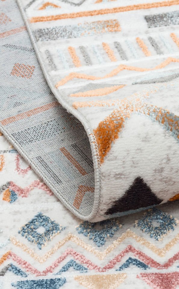 SATEEN ST 111 MULTY Hav Toz Vermez Yıkanabilir Kaymaz İnce Dokuma Modern Halı