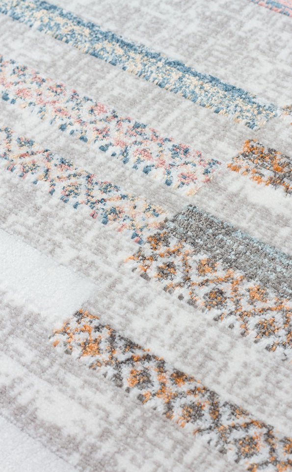 SATEEN ST 110 MULTY Hav Toz Vermez Yıkanabilir Kaymaz İnce Dokuma Modern Halı