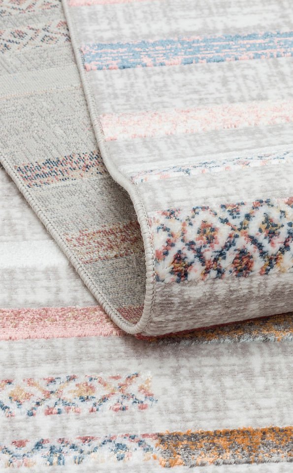 SATEEN ST 110 MULTY Hav Toz Vermez Yıkanabilir Kaymaz İnce Dokuma Modern Halı