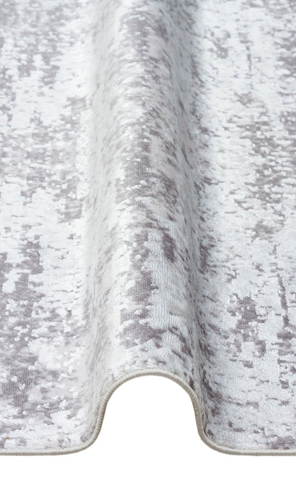 SATEEN ST 112 GREY Hav Toz Vermez Yıkanabilir Kaymaz İnce Dokuma Modern Halı