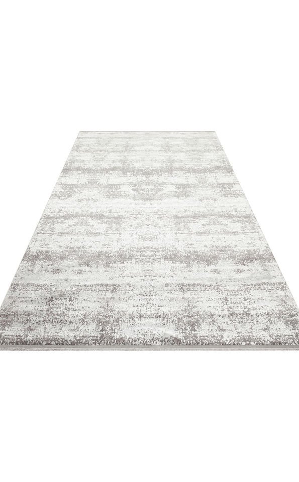 SATEEN ST 112 GREY Hav Toz Vermez Yıkanabilir Kaymaz İnce Dokuma Modern Halı