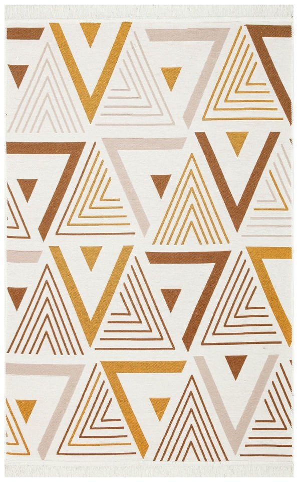 ARYA AR 18 BEIGE YELLOW Hav Toz Vermez Kilimler & Baskı Halılar Dokuma Yıkanabilir