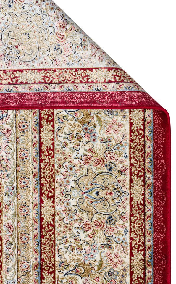 ISFAHAN ISF 05 RED Klasik Desenli Yüksek Kalite Sık Dokuma Makine Halısı