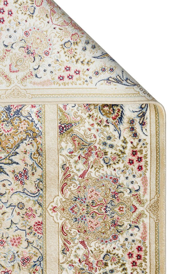 ISFAHAN ISF 06 CREAM Klasik Desenli Yüksek Kalite Sık Dokuma Makine Halısı