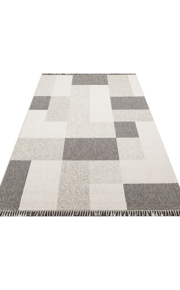 OSLO OSL 07 GREY Hav Vermeyen İpler ile Üretilen Yumuşak Örgü Dokuma Modern Makine Halısı