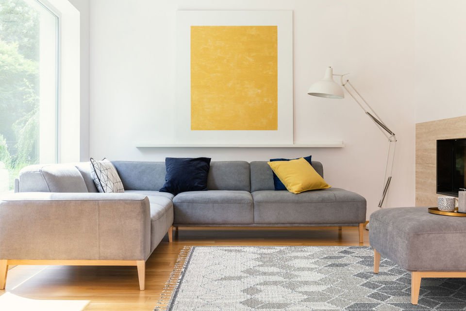 SOHO SH 03 GREY Hav Toz Vermez Hasır Dokuma Modern Makine Halısı