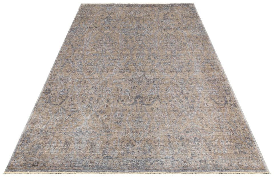 TAFTAN TF 01 BEIGE  Pakistan Overdyed Tarzı Özel Hav Vermeyen ve El Emeği ile Özel Tezgahlarda Üretilen Uşak Halısı