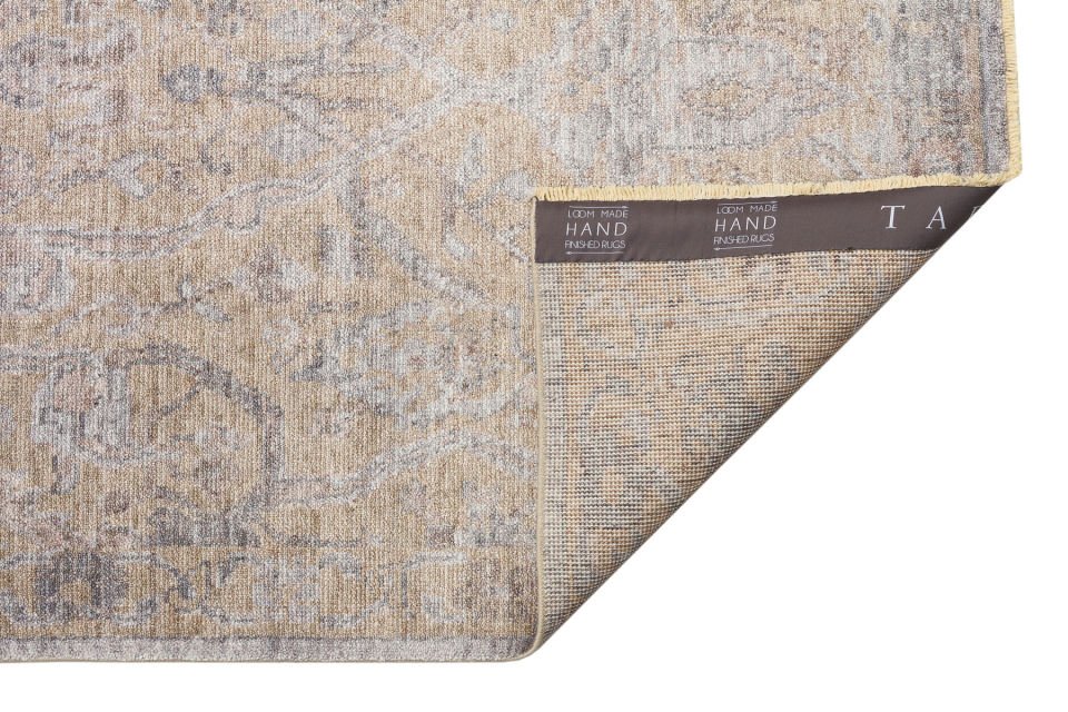 TAFTAN TF 01 BEIGE  Pakistan Overdyed Tarzı Özel Hav Vermeyen ve El Emeği ile Özel Tezgahlarda Üretilen Uşak Halısı