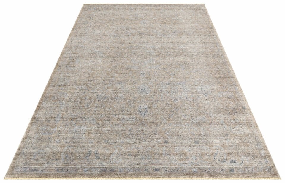 TAFTAN TF 02 BEIGE  Pakistan Overdyed Tarzı Özel Hav Vermeyen ve El Emeği ile Özel Tezgahlarda Üretilen Uşak Halısı