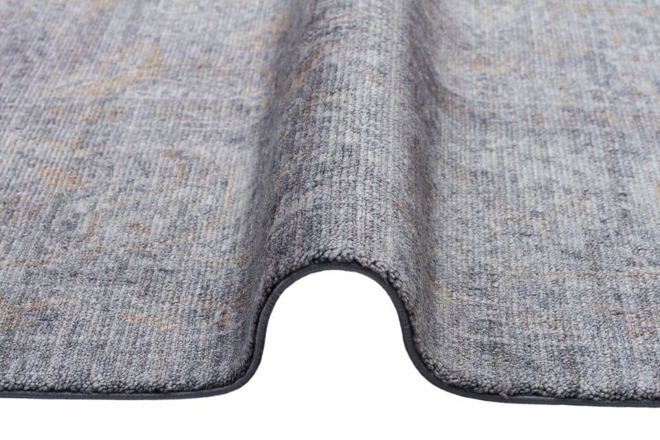 TAFTAN TF 02 D.GREY BRONZE  Pakistan Overdyed Tarzı Özel Hav Vermeyen ve El Emeği ile Özel Tezgahlarda Üretilen Uşak Halısı