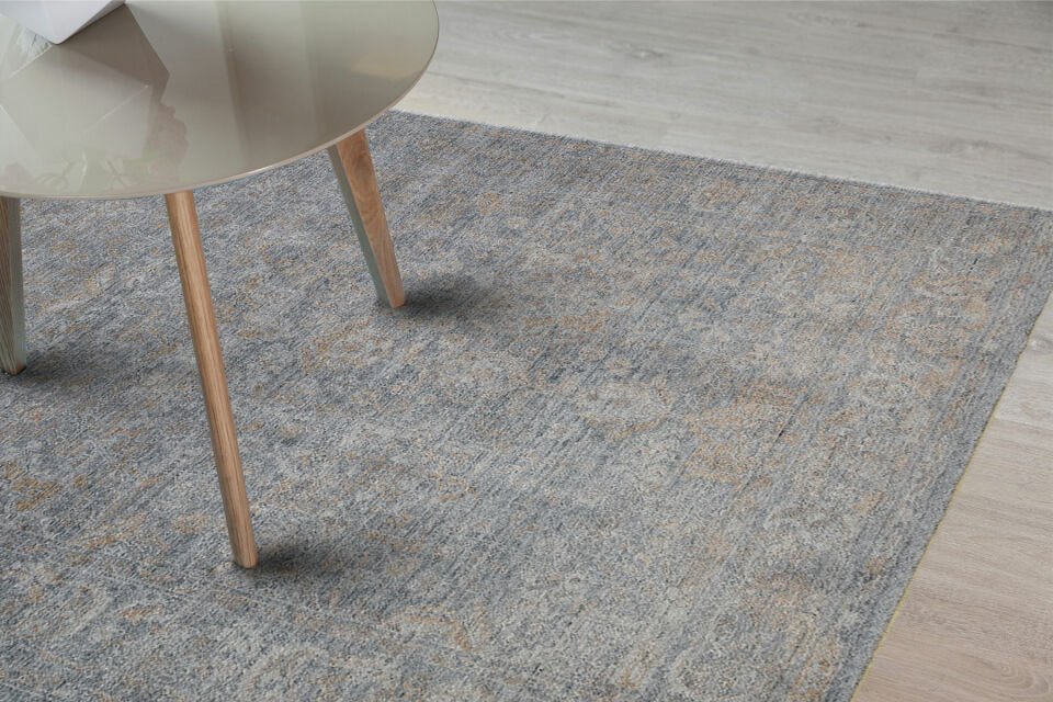 TAFTAN TF 02 D.GREY BRONZE  Pakistan Overdyed Tarzı Özel Hav Vermeyen ve El Emeği ile Özel Tezgahlarda Üretilen Uşak Halısı