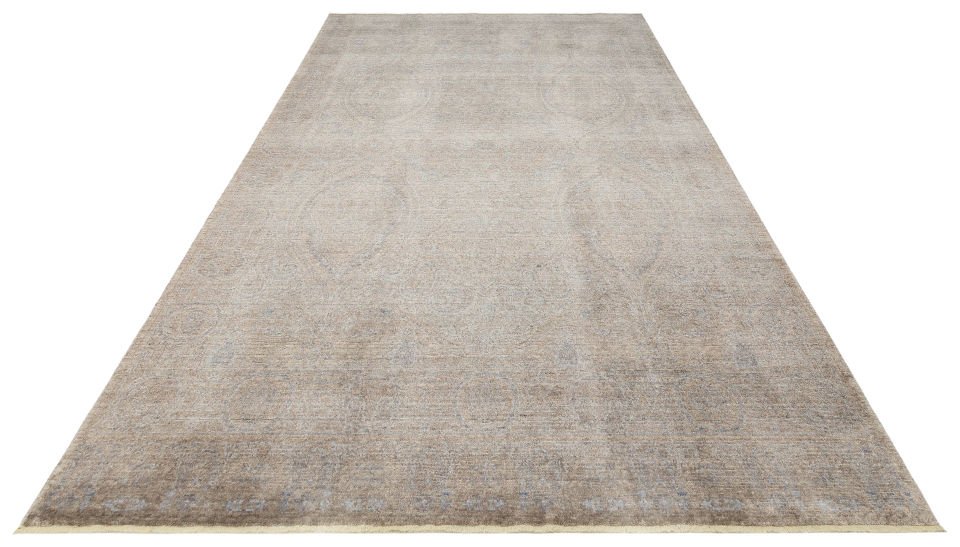 TAFTAN TF 03 BEIGE Pakistan Overdyed Tarzı Özel Hav Vermeyen ve El Emeği ile Özel Tezgahlarda Üretilen Uşak Halısı