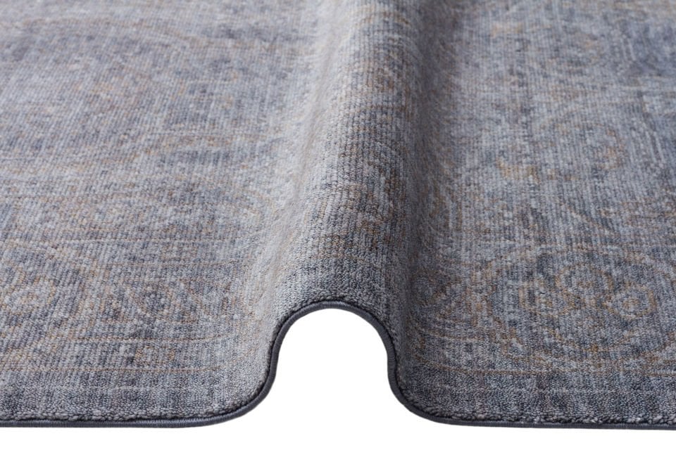 TAFTAN TF 03 D.GREY BRONZE  Pakistan Overdyed Tarzı Özel Hav Vermeyen ve El Emeği ile Özel Tezgahlarda Üretilen Uşak Halısı