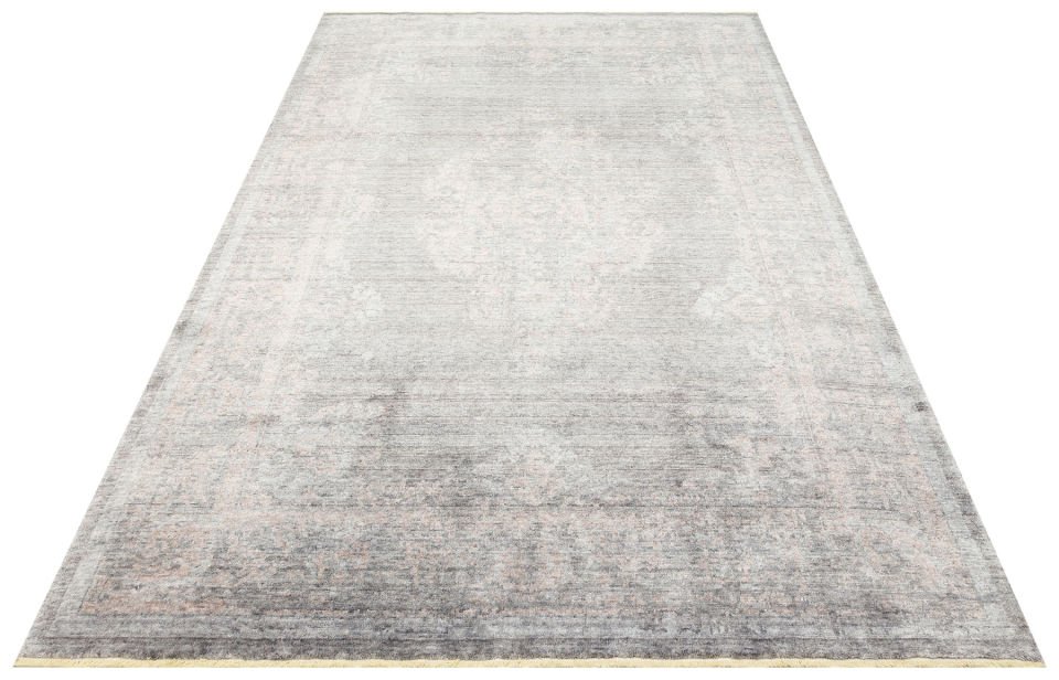 TAFTAN TF 04 D.GREY BRONZE  Pakistan Overdyed Tarzı Özel Hav Vermeyen ve El Emeği ile Özel Tezgahlarda Üretilen Uşak Halısı