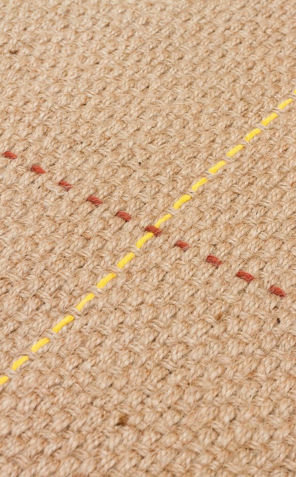 DELHI DHL 01 MULTY Jüt ve Pamuk İle Dokunan Çift Taraflı Kullanıma Uygun Modern Kilim