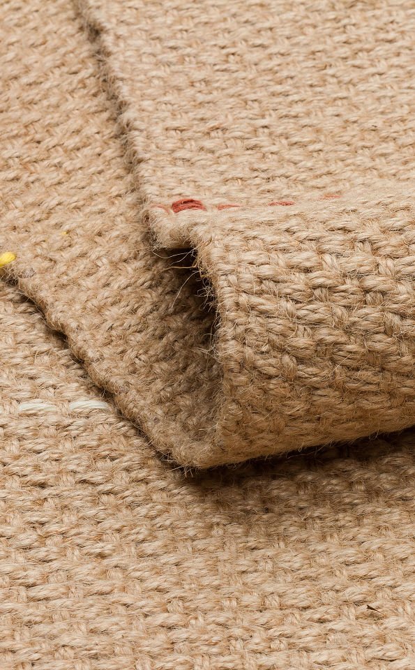 DELHI DHL 01 MULTY Jüt ve Pamuk İle Dokunan Çift Taraflı Kullanıma Uygun Modern Kilim