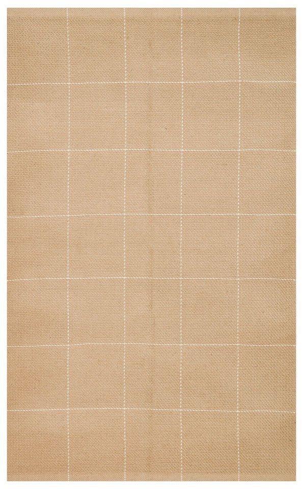 DELHI DHL 01 WHITE Jüt ve Pamuk İle Dokunan Çift Taraflı Kullanıma Uygun Modern Kilim