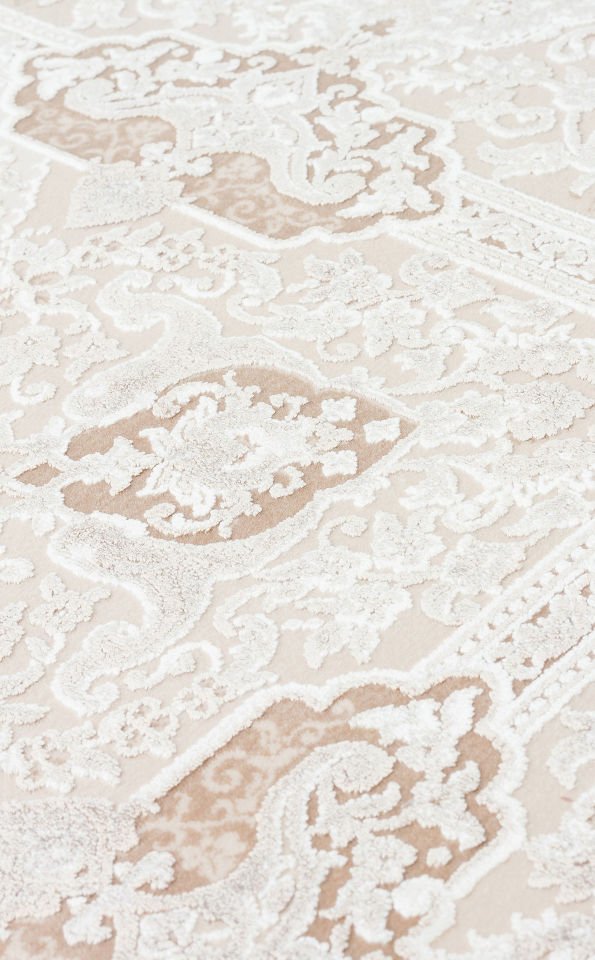 PALMIRA PLM 01 CREAM BEIGE Yüksek Kaliteli Sık Dokuma Modern Salon Halısı
