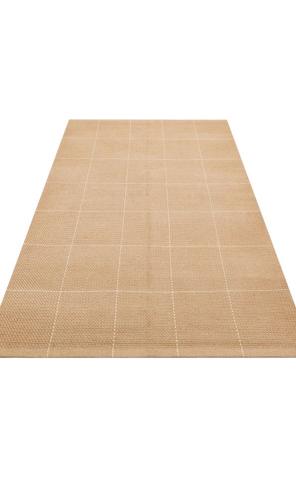 DELHI DHL 01 WHITE Jüt ve Pamuk İle Dokunan Çift Taraflı Kullanıma Uygun Modern Kilim